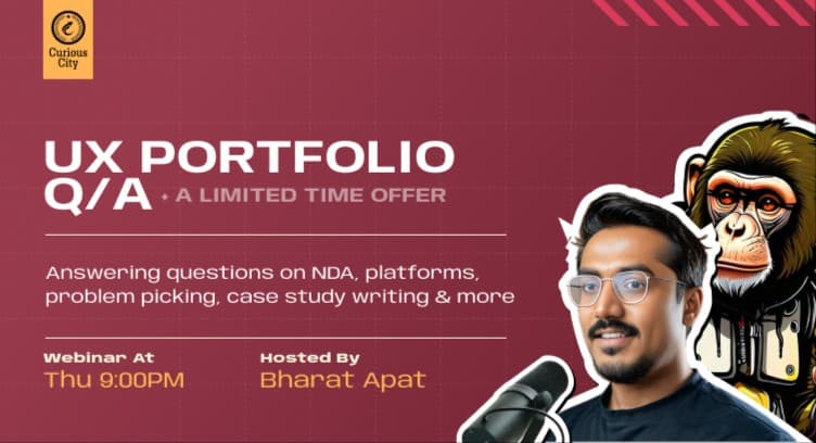 WEBNARS UX Portfolio Q/A by Bharat